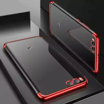 Microsonic Xiaomi Mi6 Kılıf Skyfall Transparent Clear Kırmızı