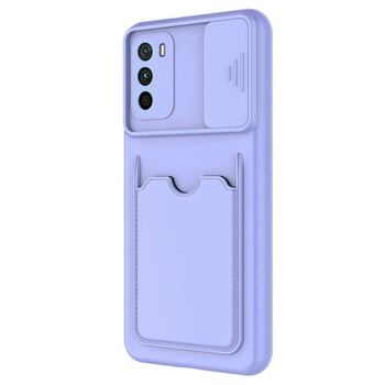 Microsonic Xiaomi Poco M3 Kılıf Inside Card Slot Lila