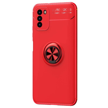 Microsonic Xiaomi Poco M3 Kılıf Kickstand Ring Holder Kırmızı