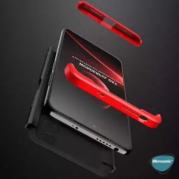 Microsonic Xiaomi Poco M4 Pro 4G Kılıf Double Dip 360 Protective AYS Kırmızı