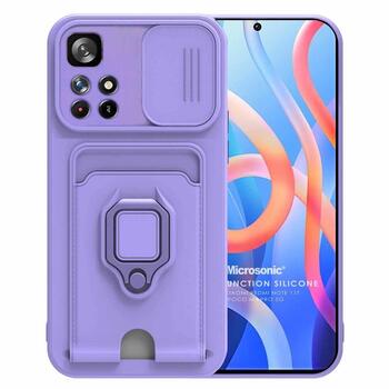 Microsonic Xiaomi Poco M4 Pro Kılıf Multifunction Silicone Lila Microsonic Xiaomi Poco M4 Pro Kılıf Multifunction Silicone Lila