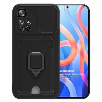 Microsonic Xiaomi Poco M4 Pro Kılıf Multifunction Silicone Siyah Microsonic Xiaomi Poco M4 Pro Kılıf Multifunction Silicone Siyah