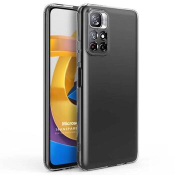 Microsonic Xiaomi Poco M4 Pro Kılıf Transparent Soft Beyaz Microsonic Xiaomi Poco M4 Pro Kılıf Transparent Soft Beyaz