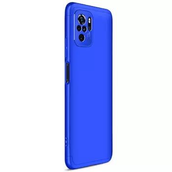 Microsonic Xiaomi Poco M5s Kılıf Double Dip 360 Protective Mavi