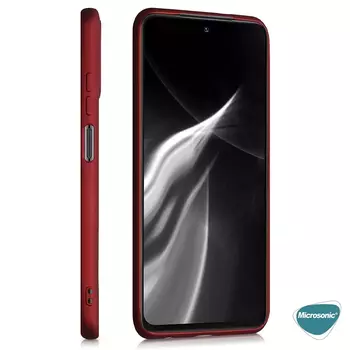 Microsonic Xiaomi Poco M5s Kılıf Matte Silicone Kırmızı