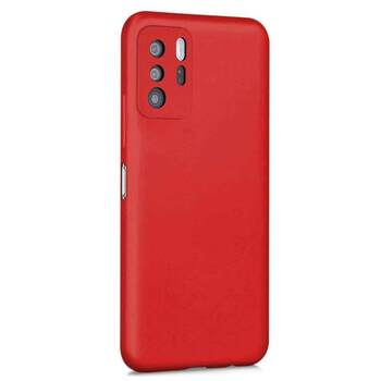 Microsonic Xiaomi Poco X3 GT Kılıf Matte Silicone Kırmızı