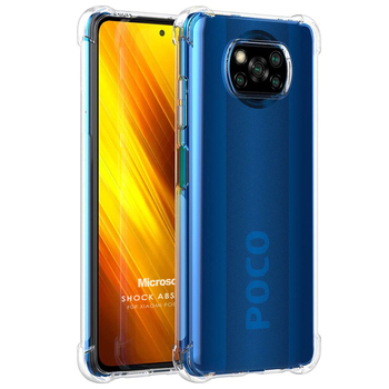 Microsonic Xiaomi Poco X3 NFC Kılıf Anti Shock Silikon Şeffaf Microsonic Xiaomi Poco X3 NFC Kılıf Anti Shock Silikon Şeffaf