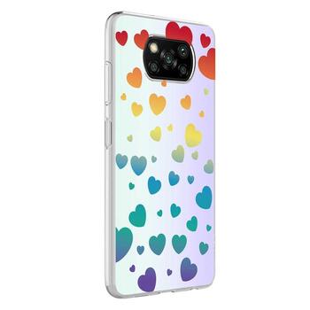 Microsonic Xiaomi Poco X3 NFC Braille Feel Desenli Kılıf Heart