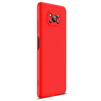 Microsonic Xiaomi Poco X3 NFC Kılıf Double Dip 360 Protective AYS Kırmızı