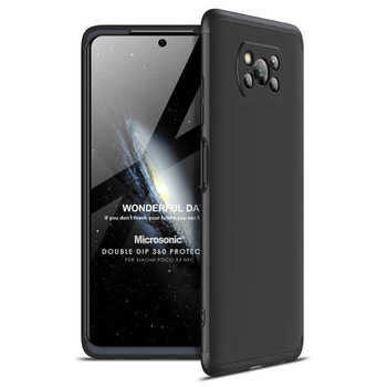 Microsonic Xiaomi Poco X3 NFC Kılıf Double Dip 360 Protective AYS Siyah Microsonic Xiaomi Poco X3 NFC Kılıf Double Dip 360 Protective AYS Siyah