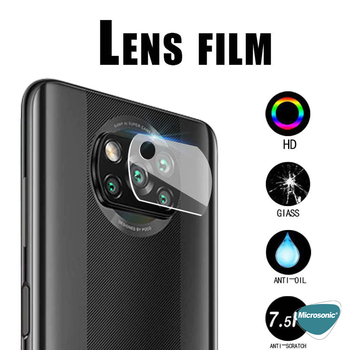 Microsonic Xiaomi Poco X3 NFC Kamera Lens Koruyucu