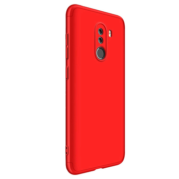 Microsonic Xiaomi Pocophone F1 Kılıf Double Dip 360 Protective AYS Kırmızı
