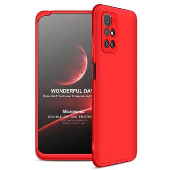 Microsonic Xiaomi Redmi 10 2022 Kılıf Double Dip 360 Protective AYS Kırmızı Microsonic Xiaomi Redmi 10 2022 Kılıf Double Dip 360 Protective AYS Kırmızı