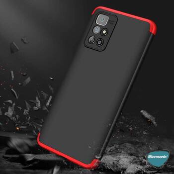 Microsonic Xiaomi Redmi 10 2022 Kılıf Double Dip 360 Protective AYS Kırmızı