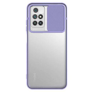 Microsonic Xiaomi Redmi 10 2022 Kılıf Slide Camera Lens Protection Lila