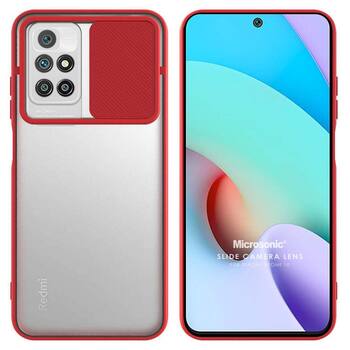 Microsonic Xiaomi Redmi 10 Kılıf Slide Camera Lens Protection Kırmızı Microsonic Xiaomi Redmi 10 Kılıf Slide Camera Lens Protection Kırmızı