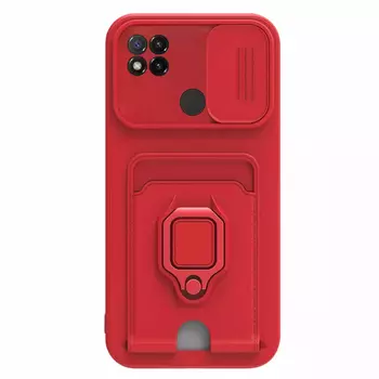 Microsonic Xiaomi Redmi 10A Kılıf Multifunction Silicone Kırmızı