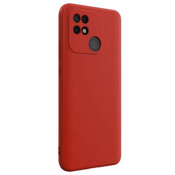 Microsonic Xiaomi Redmi 10C Kılıf Matte Silicone Kırmızı