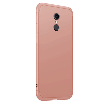 Microsonic Xiaomi Redmi 5 Kılıf Double Dip 360 Protective AYS Rose Gold