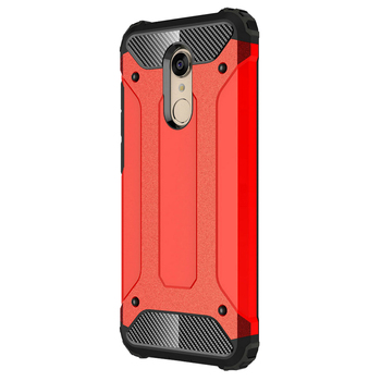 Microsonic Xiaomi Redmi 5 Plus Kılıf Rugged Armor Kırmızı