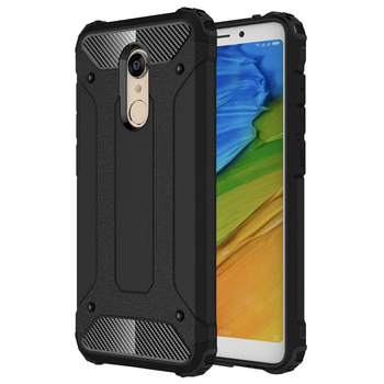 Microsonic Xiaomi Redmi 5 Plus Kılıf Rugged Armor Siyah