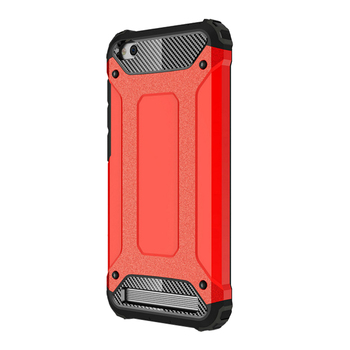 Microsonic Xiaomi Redmi 5A Kılıf Rugged Armor Kırmızı