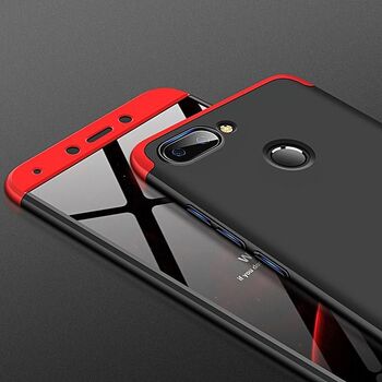 Microsonic Xiaomi Redmi 6 Kılıf Double Dip 360 Protective AYS Siyah - Kırmızı
