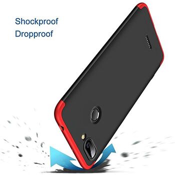 Microsonic Xiaomi Redmi 6 Kılıf Double Dip 360 Protective AYS Siyah - Kırmızı