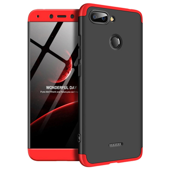 Microsonic Xiaomi Redmi 6 Kılıf Double Dip 360 Protective AYS Siyah - Kırmızı Microsonic Xiaomi Redmi 6 Kılıf Double Dip 360 Protective AYS Siyah - Kırmızı