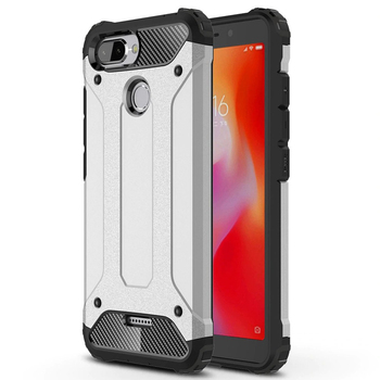 Microsonic Xiaomi Redmi 6 Kılıf Rugged Armor Gümüş Microsonic Xiaomi Redmi 6 Kılıf Rugged Armor Gümüş