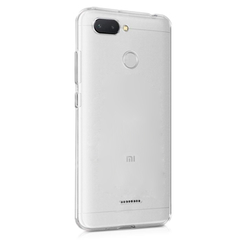Microsonic Xiaomi Redmi 6 Kılıf Transparent Soft Beyaz