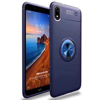 Microsonic Xiaomi Redmi 7A Kılıf Kickstand Ring Holder Lacivert Microsonic Xiaomi Redmi 7A Kılıf Kickstand Ring Holder Lacivert