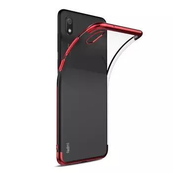 Microsonic Xiaomi Redmi 7A Kılıf Skyfall Transparent Clear Kırmızı