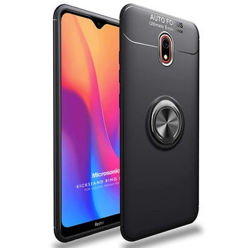 Microsonic Xiaomi Redmi 8A Kılıf Kickstand Ring Holder Siyah Microsonic Xiaomi Redmi 8A Kılıf Kickstand Ring Holder Siyah