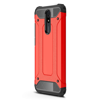 Microsonic Xiaomi Redmi 8A Kılıf Rugged Armor Kırmızı