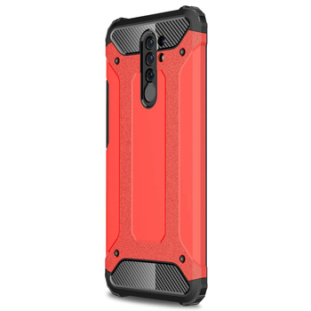 Microsonic Xiaomi Redmi 9 Kılıf Rugged Armor Kırmızı