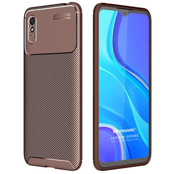 Microsonic Xiaomi Redmi 9A Kılıf Legion Series Kahverengi