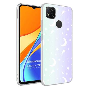 Microsonic Xiaomi Redmi 9C Braille Feel Desenli Kılıf Moon Microsonic Xiaomi Redmi 9C Braille Feel Desenli Kılıf Moon