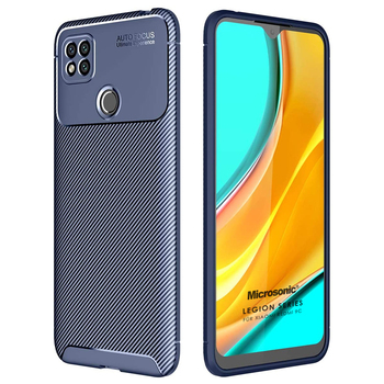 Microsonic Xiaomi Redmi 9C Kılıf Legion Series Lacivert