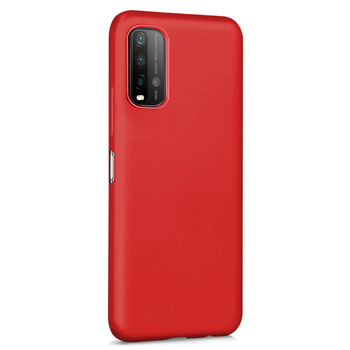 Microsonic Xiaomi Redmi 9T Kılıf Matte Silicone Kırmızı