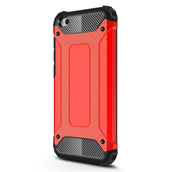 Microsonic Xiaomi Redmi Go Kılıf Rugged Armor Kırmızı