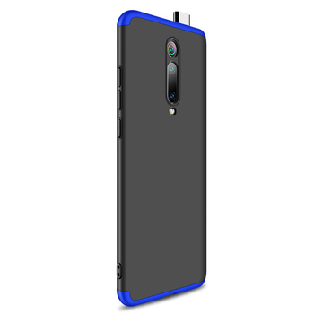 Microsonic Xiaomi Redmi K20 Kılıf Double Dip 360 Protective AYS Siyah - Mavi