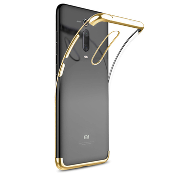 Microsonic Xiaomi Redmi K20 Kılıf Skyfall Transparent Clear Gold