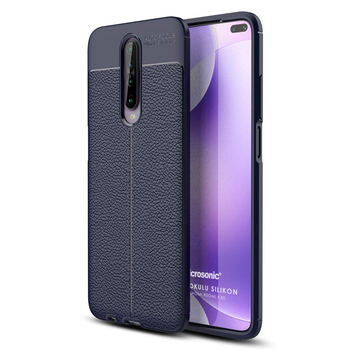 Microsonic Xiaomi Redmi K30 Kılıf Deri Dokulu Silikon Lacivert Microsonic Xiaomi Redmi K30 Kılıf Deri Dokulu Silikon Lacivert