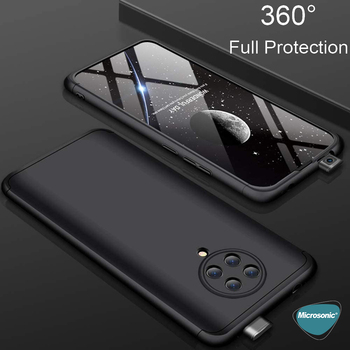 Microsonic Xiaomi Redmi K30 Pro Kılıf Double Dip 360 Protective AYS Mavi