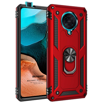 Microsonic Xiaomi Redmi K30 Pro Kılıf Military Ring Holder Kırmızı Microsonic Xiaomi Redmi K30 Pro Kılıf Military Ring Holder Kırmızı