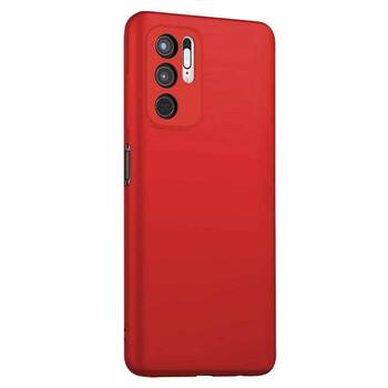Microsonic Xiaomi Redmi Note 10 5G Kılıf Matte Silicone Kırmızı