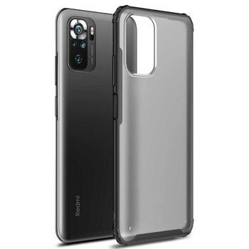 Microsonic Xiaomi Redmi Note 10 Kılıf Frosted Frame Siyah