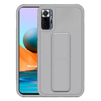 Microsonic Xiaomi Redmi Note 10 Pro Max Kılıf Hand Strap Gri Microsonic Xiaomi Redmi Note 10 Pro Max Kılıf Hand Strap Gri