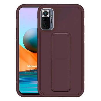 Microsonic Xiaomi Redmi Note 10 Pro Max Kılıf Hand Strap Mor Microsonic Xiaomi Redmi Note 10 Pro Max Kılıf Hand Strap Mor